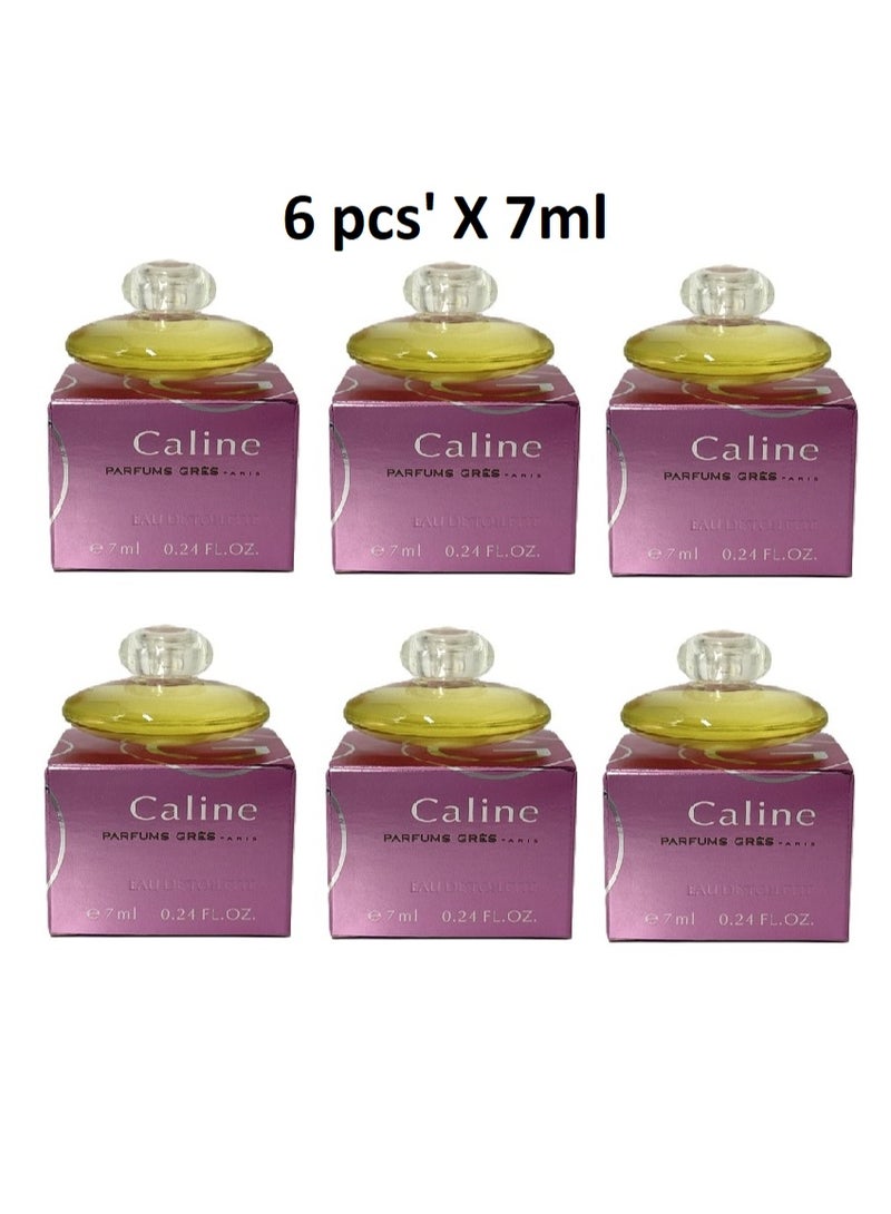 Caline By Parfums Gres Paris 6 X 7 Ml Miniture Pack